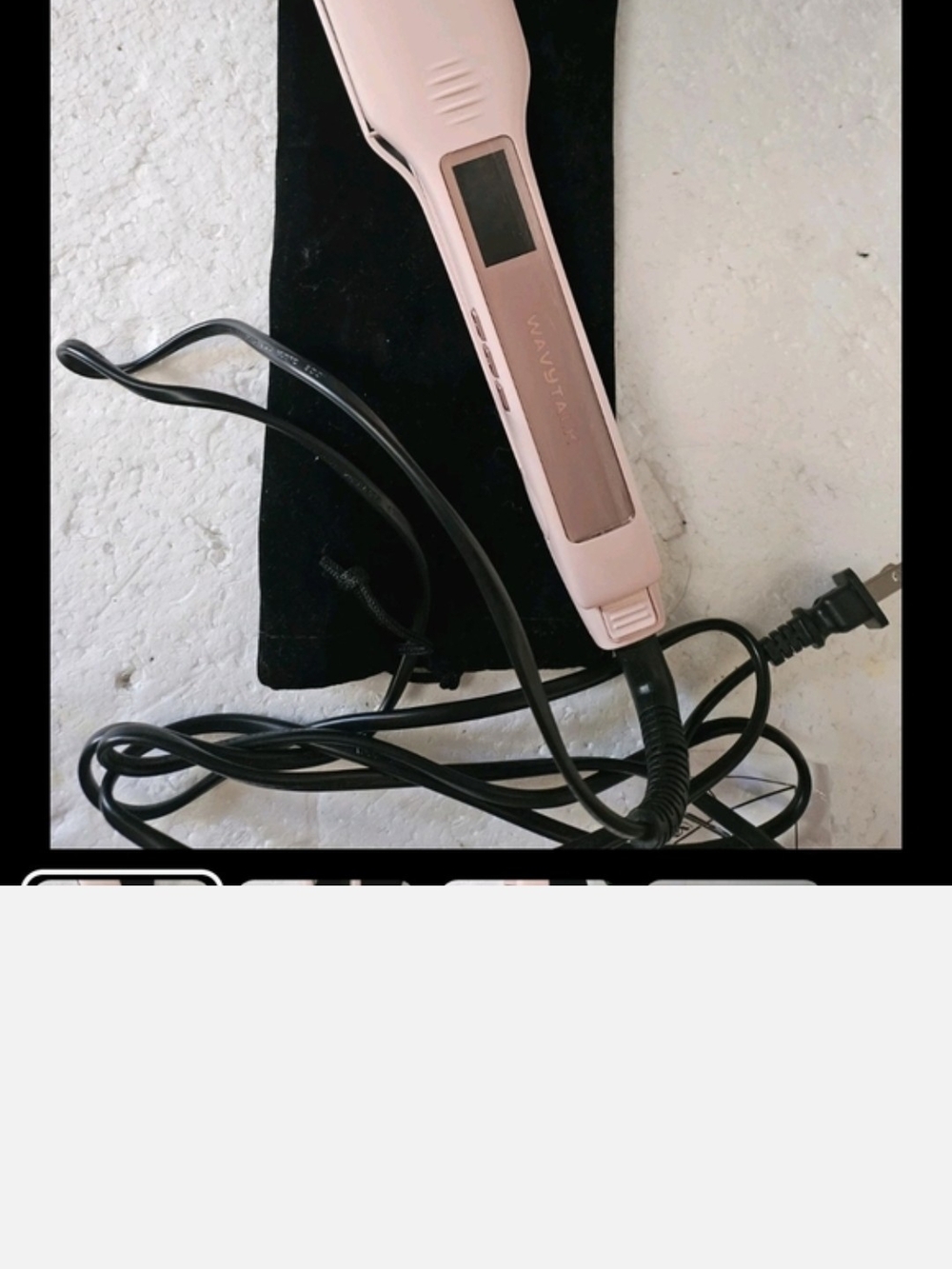 Pink Digital Hair Straightener with LED Display - Women Hair Tool